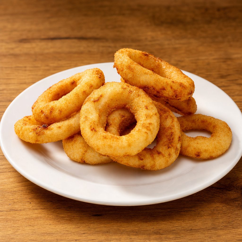 Onion Rings Tempura Appetizer.