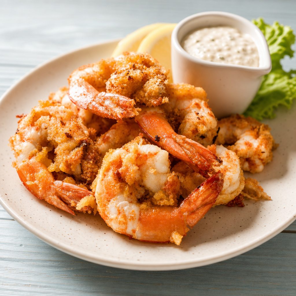 Spicy Garlic Jumbo Shrimp(Breaded) 8pcs.
