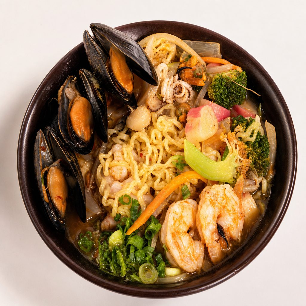 Spicy Sea Food Ramen.