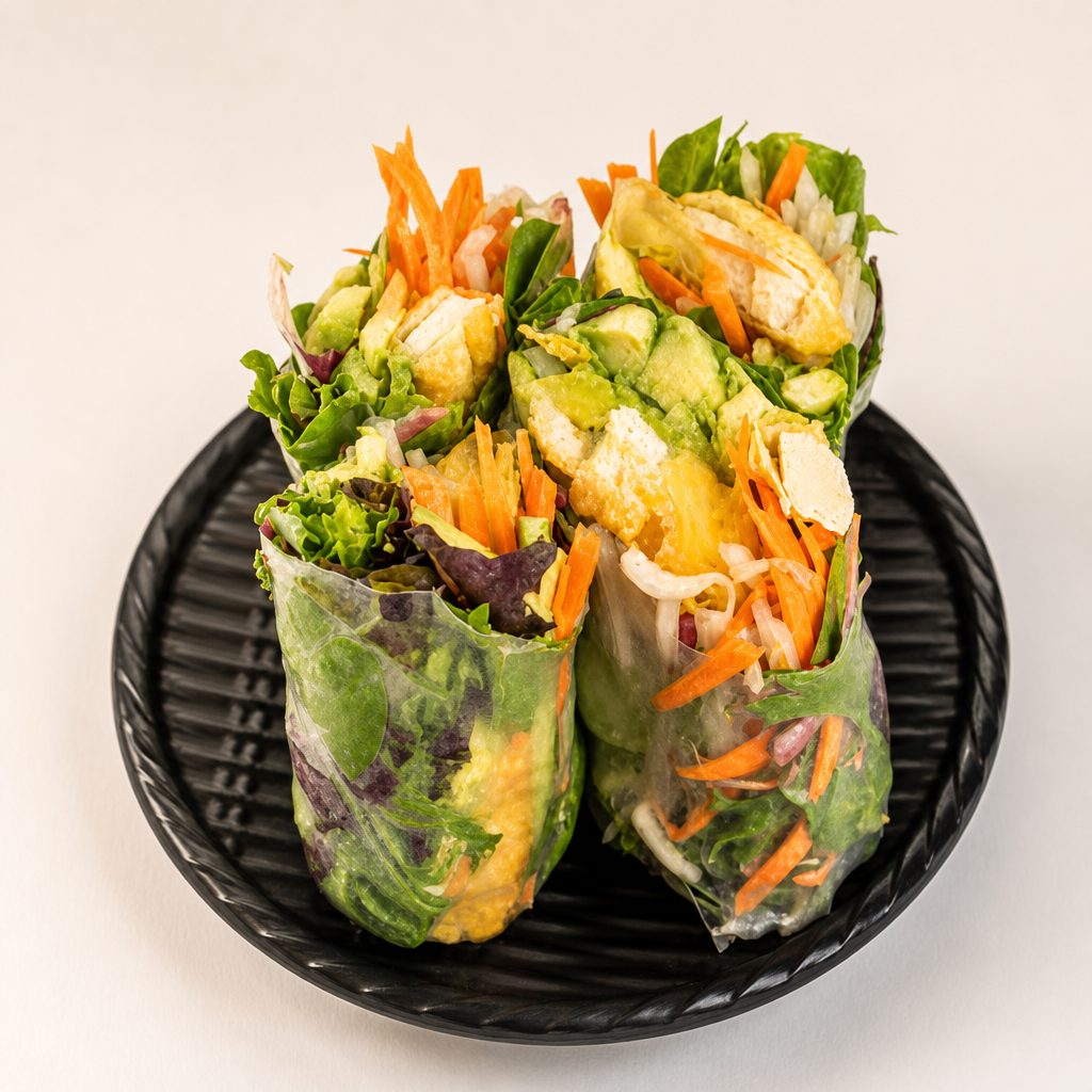 Deep Fried Tofu Avocado Summer Roll.