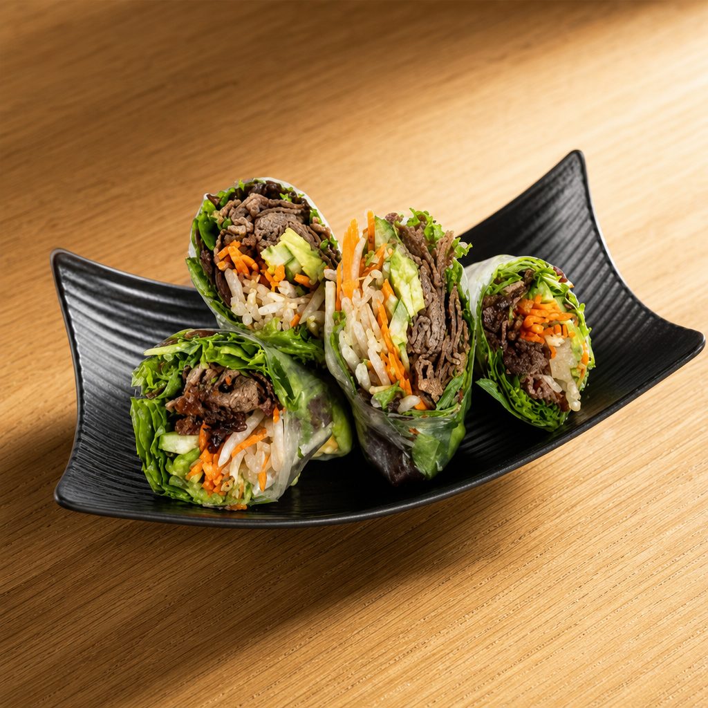 Beef Avocado Summer Roll.