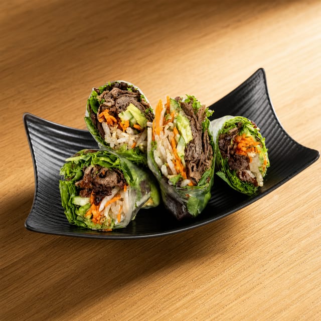 Beef Avocado Summer Roll.