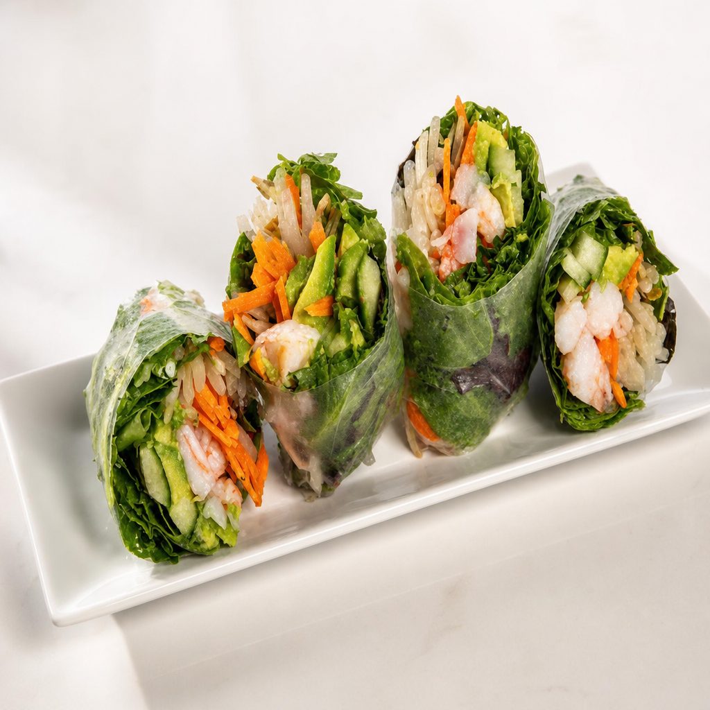 Shrimp Avocado Summer Roll.