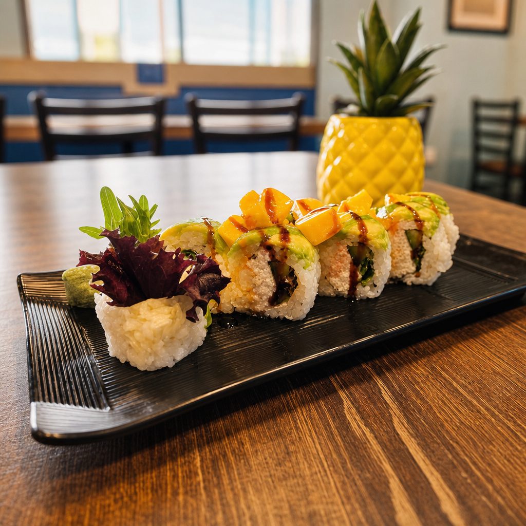 TROPICAL SUSHI ROLL.