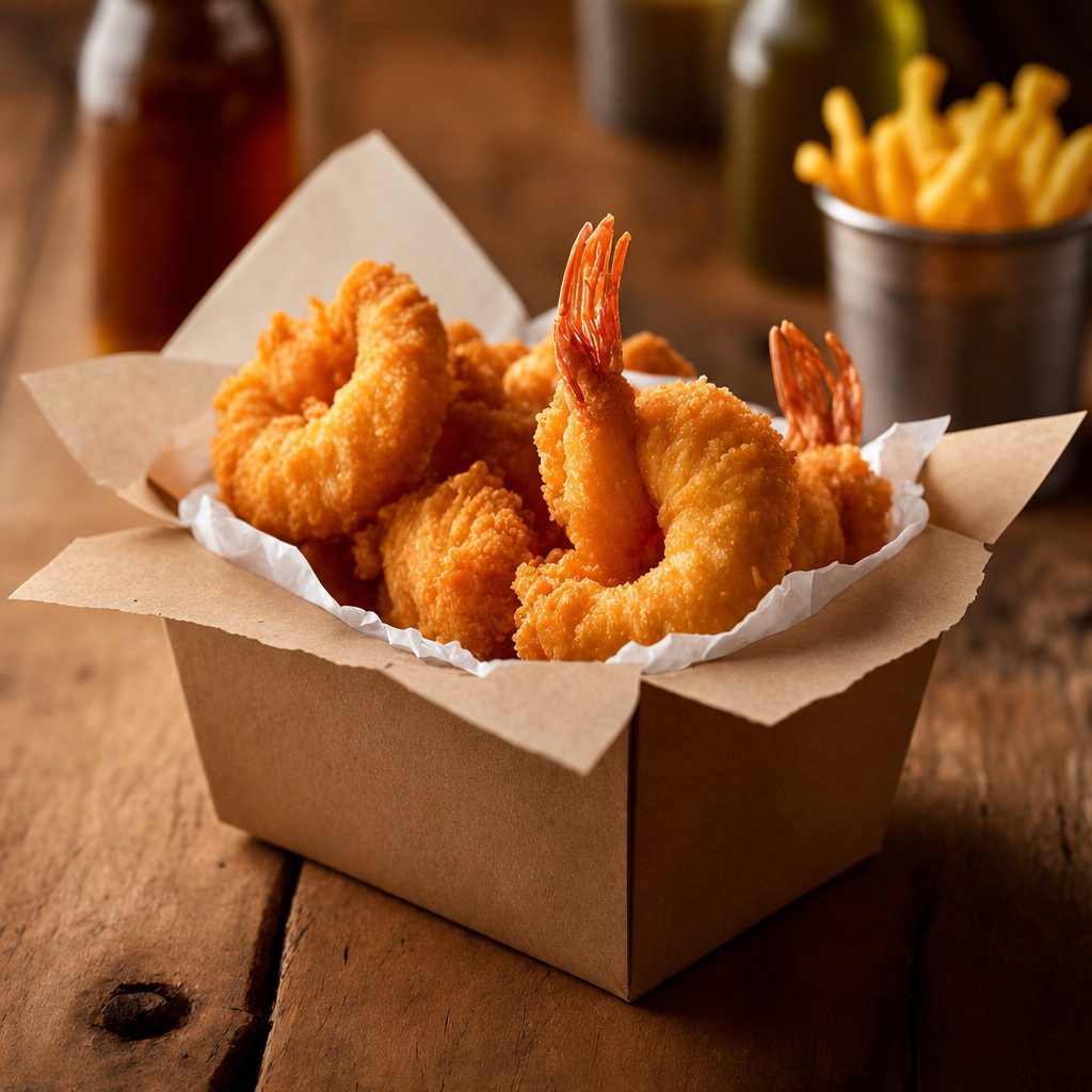 Spicy Asian Jumbo Shrimp (Breaded) 7pcs.