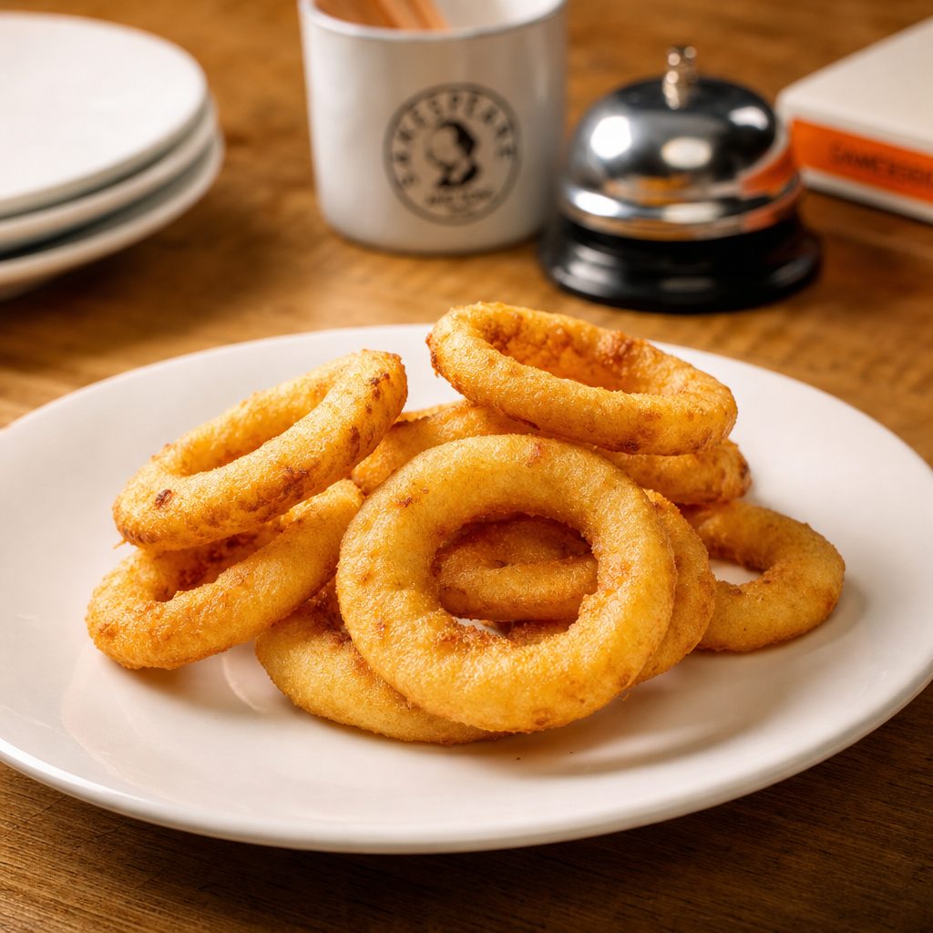 Onion Rings Tempura Appetizer.