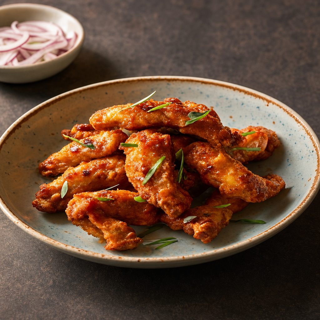 Korean Spicy Breaded Chicken (Plate Size).