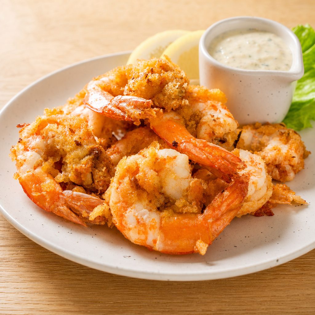 Spicy Garlic Jumbo Shrimp (Breaded) 7pcs.
