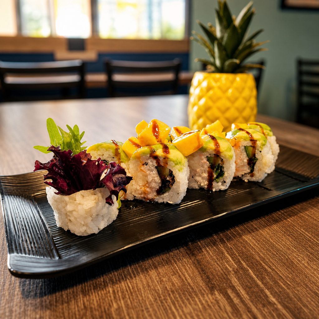 Tropical Sushi Roll.